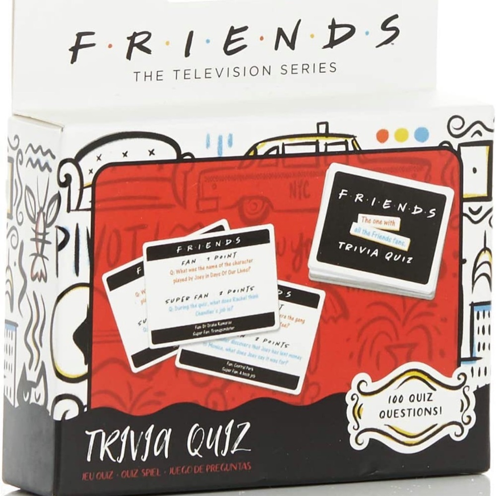 Paladone Friends TV Show Trivia Quiz Game with 100 Questions